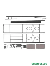 Тент садовый 43302 3х3х2,45 м полиэстер, Green Glade