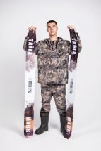 Лыжи Тайга, дерево-пластик, длина 175 см, ширина 150 мм