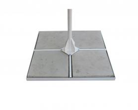 Зонт круглый (d=3.5м, 8 спиц) сталь, с воланом