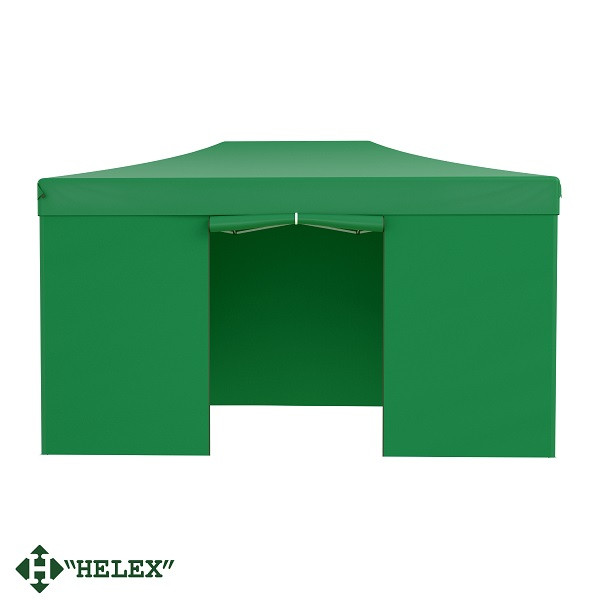 Тент-шатер Helex 24336 (раскладывается гармошкой), 4,5х3x3м полиэстер, зеленый