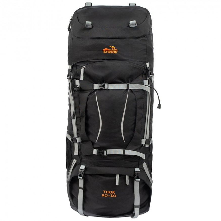 Рюкзак туристический Thor 90+10 черный, Tramp