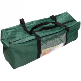 Палатка кемпинговая Jesolo-4 двухслойная, (150+130+150)*220*170 см, цвет оранжево-синий