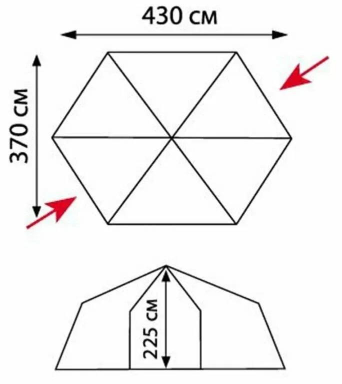 Шатер Mosquito orange, оранжевый, Tramp Lite